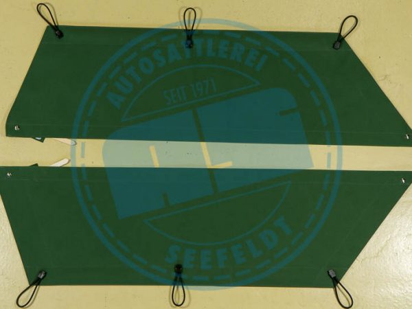 Seitenplanen Kübel / Tramp halbhoch, Verdeckstoff NVA Grün