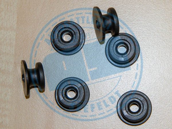 6x Rundknopf für Seitenteil Trabant Kübel